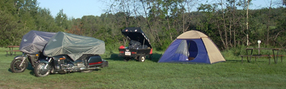 Camping at Dolbeau-Mistassini - www.MotorCycles123.com