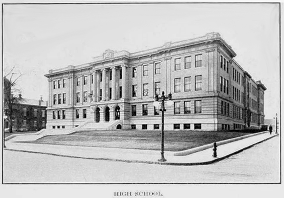 1909 new Bedford, Ma. High School - www.WhalingCity.net