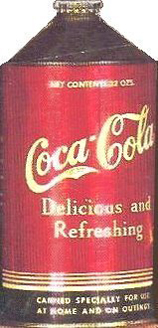 1936 Cone Top Coke Can - Coca Cola - New Bedford, Ma. www.WhalingCity.net