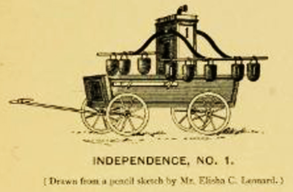 First Fire Engine Hand Pumper in New Bedford, Ma. - 1772 - www.WhalingCity.net