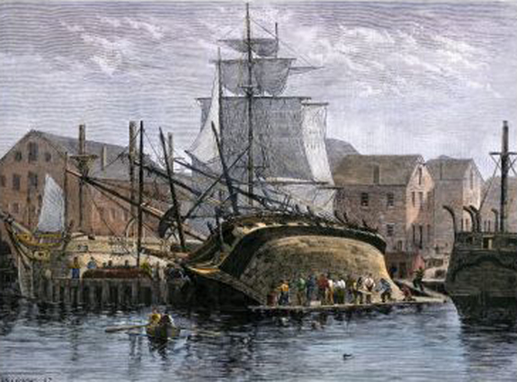 An Old Ship is Hove Down For Repairs - www.WhalingCity.net