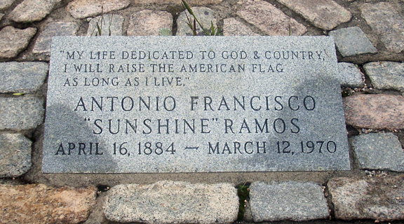 Antonio "Sunshine" Ramos granite marker - www.WhalingCity.net