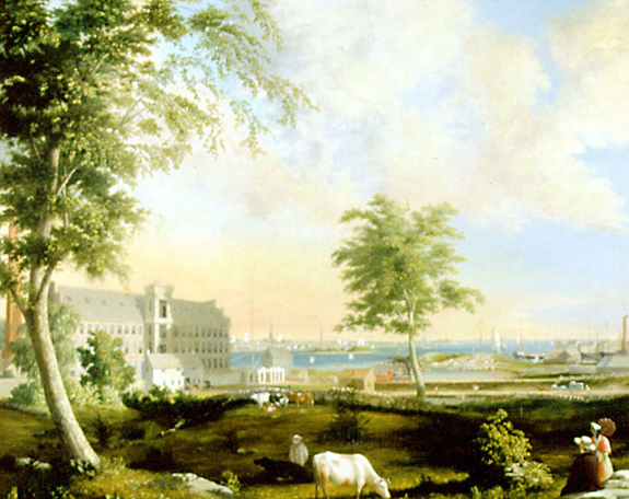 Wamsutta Mills 1853 painted by William Wall - www.WhalingCity.net